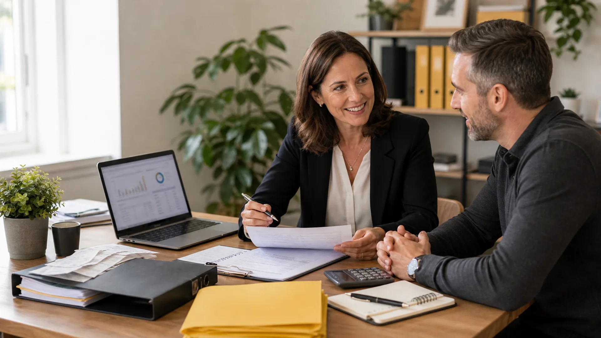 Business Activity Statement records being discussed during a client meeting